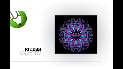 3D Flower Design In Coreldraw Attractive Logo In Coreldraw Ritesh