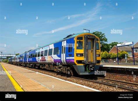 A Northern Rail Class 158 Passenger Train At Brough Railway Station Yorkshire London Stock