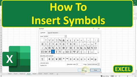 How To Insert Symbols In Excel Using Formula Printable Online