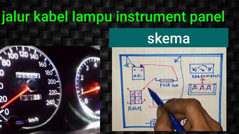 Skema Jalur Kabel Lampu Dashboard Instrument Panel Belajar Dasar