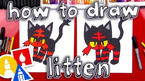 How To Draw Litten Pokemon Youtube