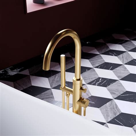 Omnires Y Single Lever Mixer For Bath Brushed Gold Y Glb Reuter