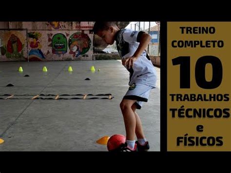 TREINO DE FUTEBOL COMPLETO MELHORE SUA TÉCNICA DE CONDUÇÃO