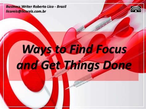 Ways To Find Focus And Get Things Done