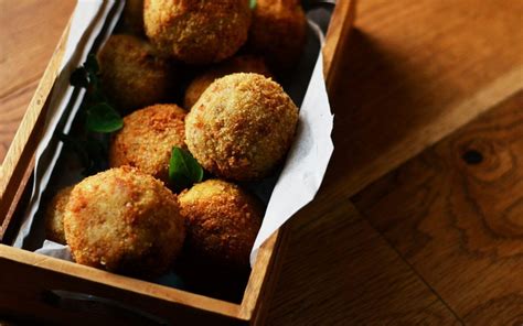 These Mushroom Stuffed Arancini Are A Must Try The Creamy Texture Of Risotto Combines With