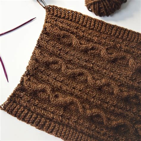 Alpine Cable Knit Scarf Pattern Leelee Knits