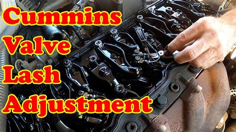 2006 Dodge Cummins 5 9 Common Rail Valve Lash Adjustment YouTube