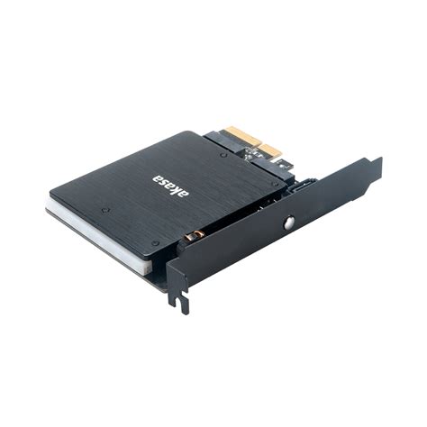 M Pcie And M Sata Ssd Adapter Card With Rgb Led Light And Heatsink