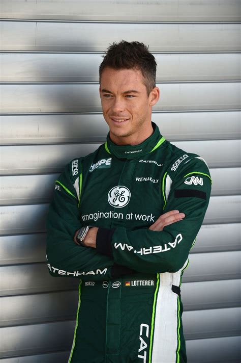 Pilot Andre Lotterer In The Caterham Paddock Ahead Of The F