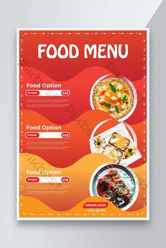 restaurant food menu flyer template | PSD Free Download - Pikbest