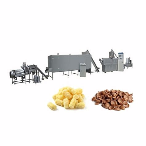 Automatic Inflating Sweet Corn Scale Processing Puffed Puff Making Twin