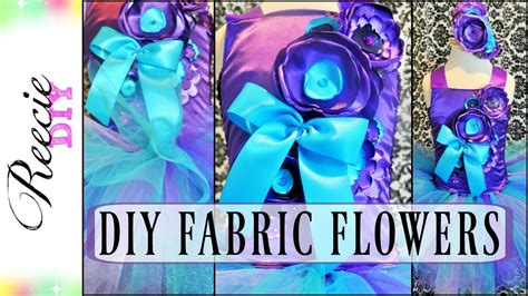 How To Make Satin Fabric Flowers Youtube