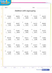 4 Digit Addition Worksheets With Answers 4 Money Addition And