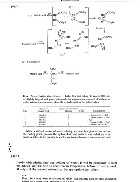 EXPERIMENT Organic Chem 2 Mechanism Of Isomerization Chegg