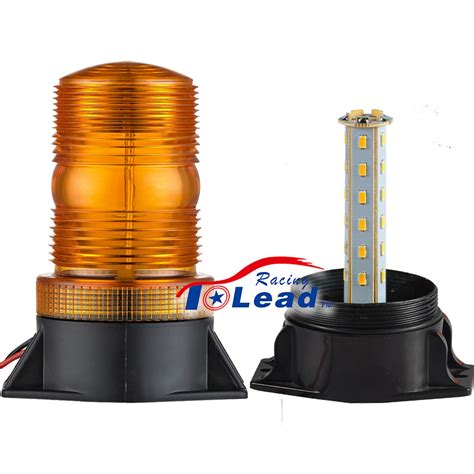 Waterproof 12 110V Strobe Beacon Forklift Amber LED Strobe Warning