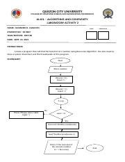 Cajucom Elionore AL101 MIDTERM LAB ACTIVITY 2 Docx QUEZON CITY