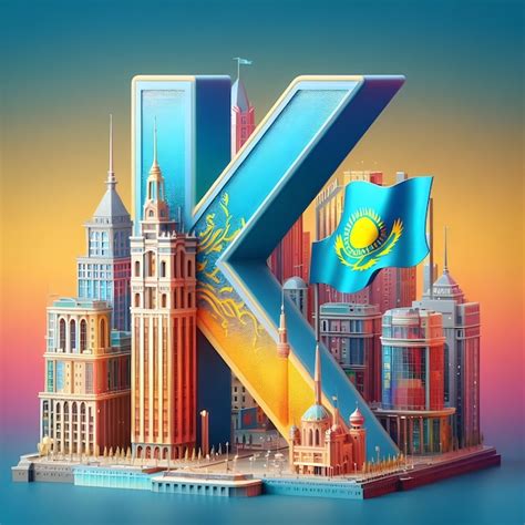 Premium Photo 3D Representation Of The Letter K Set Against The