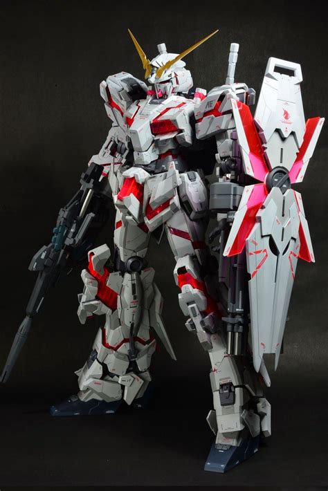 Pg 1 60 Unicorn Gundam Full Armor Part Set Led Set Customized Build