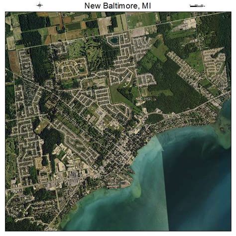 Aerial Photography Map of New Baltimore, MI Michigan