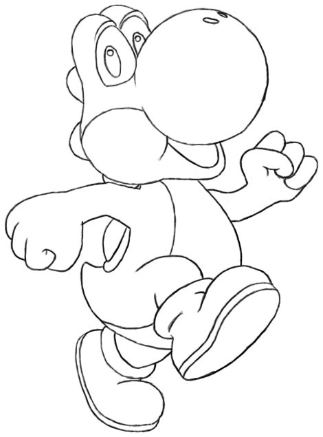 Coloriage Yoshi Jeux Vid Os Dessin Colorier Coloriages