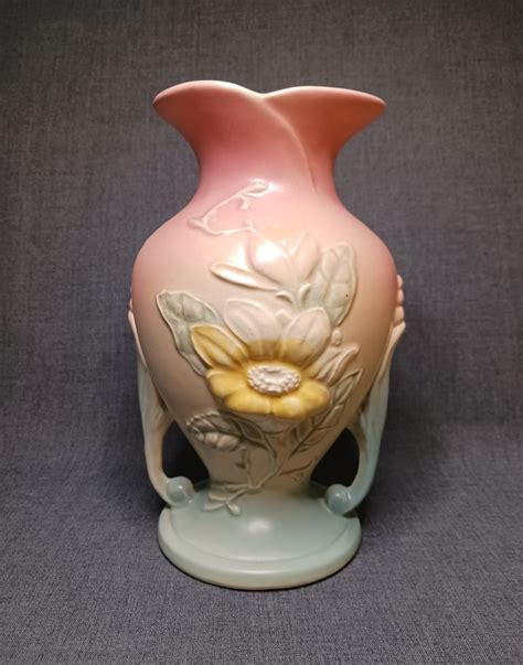 Vintage Hull Pottery Flower Vase Made In Usa Etsy