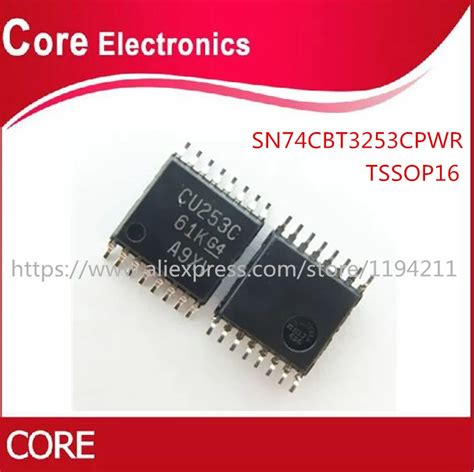 100PCS Lot SN74CBT3253CPWR IC DUAL1 4 FET MUX DEMUX 16TSSOP 3253