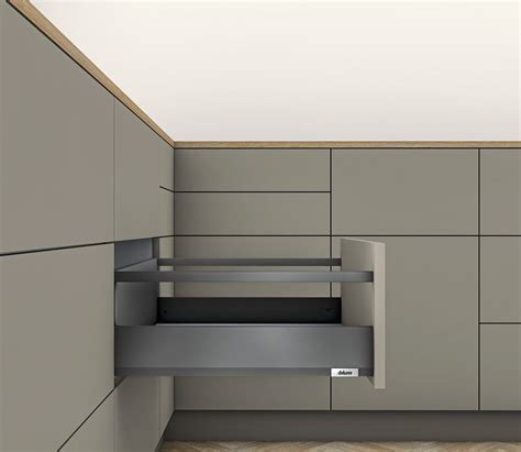 Kit Bloc Tiroir Merivobox Gris Orion Mat Blumotion Hauteur E Avec