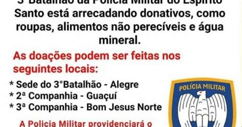 O 3º BATALHÃO DA POLÍCIA MILITAR DO ES DE BOM JESUS DO NORTE E REGIÃO