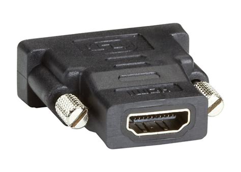 Black Box Compact HDMI to DVI Adapter Converter DVI-D Male to HDMI Female - FA795-R2 - Audio ...