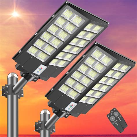 Deepn Solar Street Lights Outdoor 1800W Solar Parking Lot Lights