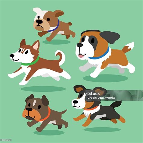 Cartoon Dogs Running Stock Illustration Download Image Now Dog