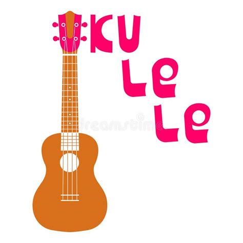 Ukulele Hawaiian Guitar String Musical Instrument Simple Vector