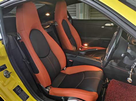 Porsche Cayman Leather Seat Covers Upholstery Installer Newton