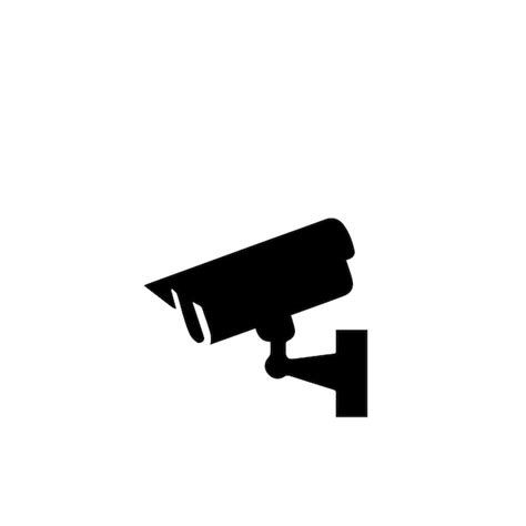 Premium Vector CCtv Camera Silhouette Security Camera Vector Design