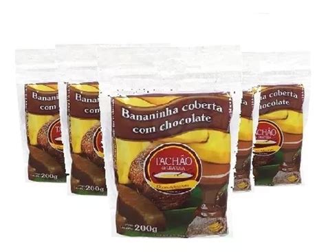 6 Und Bananinha Chocolate Tachão De Ubatuba 200g Parcelamento sem juros