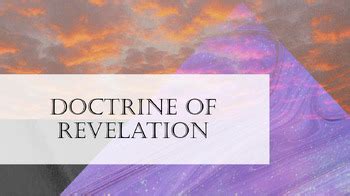 Bible Doctrine for Devotion Chapter 2: Revelation by Jake Fowler