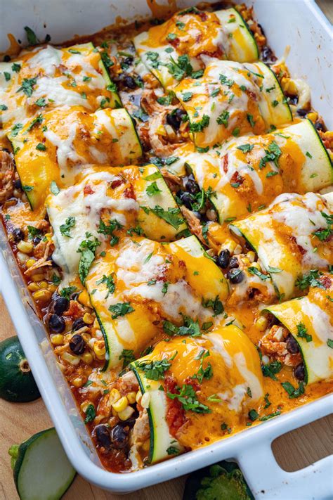 Zucchini Enchilada Roll Ups Recipe Zuchinni Recipes Meals Cooking