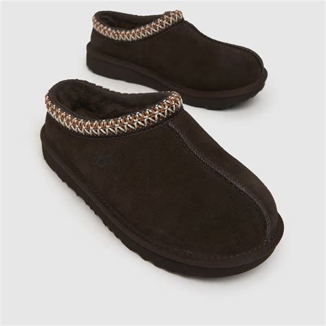 Kids Junior Dark Brown Ugg Tasman Ii Slipper Schuh