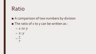 Ratios and proportions | PPT