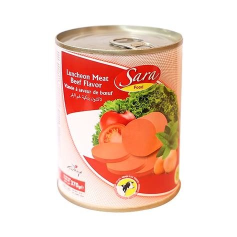 SARA Luncheon Meat Beef Flavor 370g Can Savory Convenient Beef