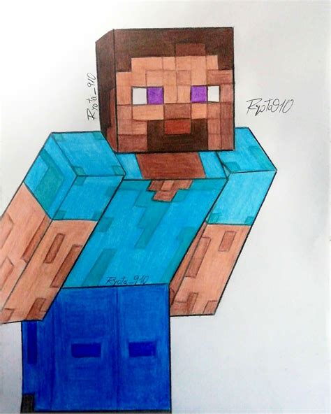 Top More Than 184 Minecraft Steve Drawing Super Hot Nanoginkgobiloba Vn