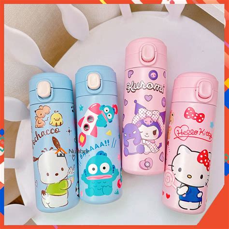 Thermos Sanrio Kuromi Melody Cinnamoroll Taza Termo De Dibujos Animados