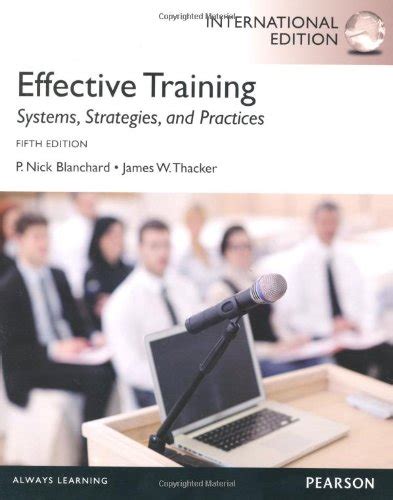 Librarika Effective Training Systems Strategies And Practices 4e