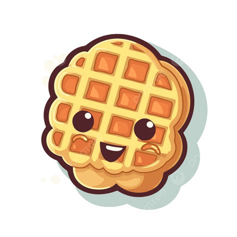 Cartoon Waffle With Face