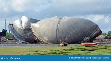 Old Ships Dismantled At Ship Breaking Yards In Chittagong Bangladesh