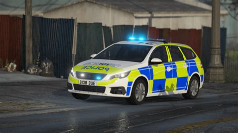 Staffordshire Police Peugeot 308 Estate [Skin] - GTA5-Mods.com