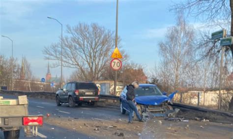 Wypadek na wjeździe do Szczecina przed Trasę Zamkową Utrudnienia dla