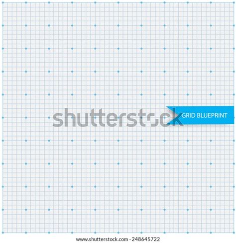 Blueprint Abstract Background Grid White Color Stock Vector Royalty