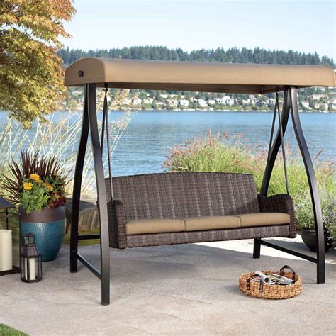 2024 Best of Wicker Glider Outdoor Porch Swings With Stand