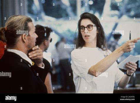 Kathryn Bigelow Director On The Set Of Strange Days Usa 1991 Stock